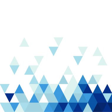 İş veya teknoloji sunumu, vektör çizim için soyut mavi üçgen modern şablon