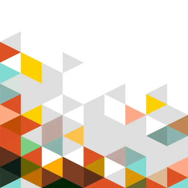 Plantilla moderna colorida abstracta del triángulo para la presentación del negocio o de la tecnología, ilustración del vector — Vector de stock
