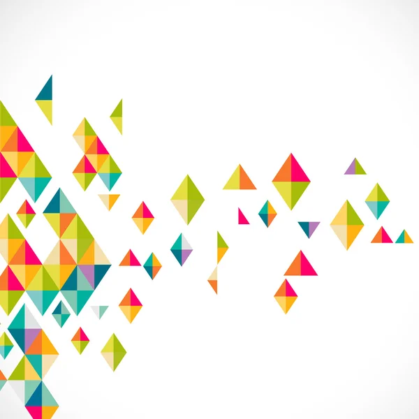 Triangolo colorato astratto modello moderno per la presentazione aziendale o tecnologica, illustrazione vettoriale — Vettoriale Stock