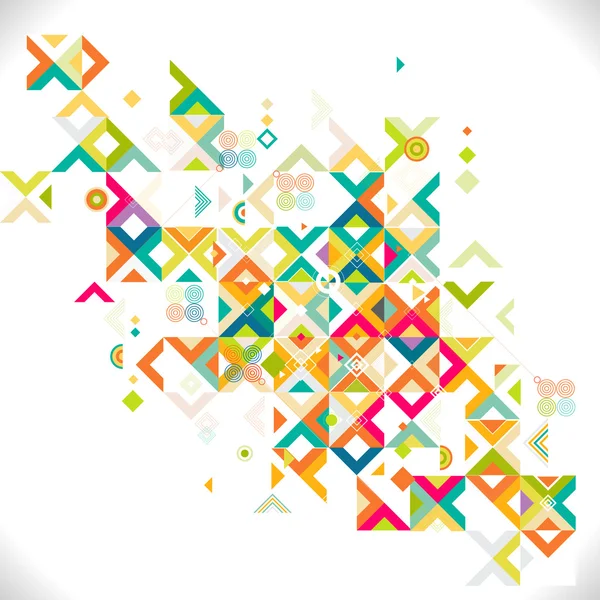 Renkli ve yaratıcı mix geometrik şablon soyut, vektör 