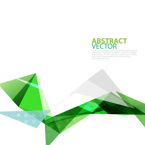 Plantilla geométrica poligonal transparente abstracta, ilustración vectorial — Vector de stock