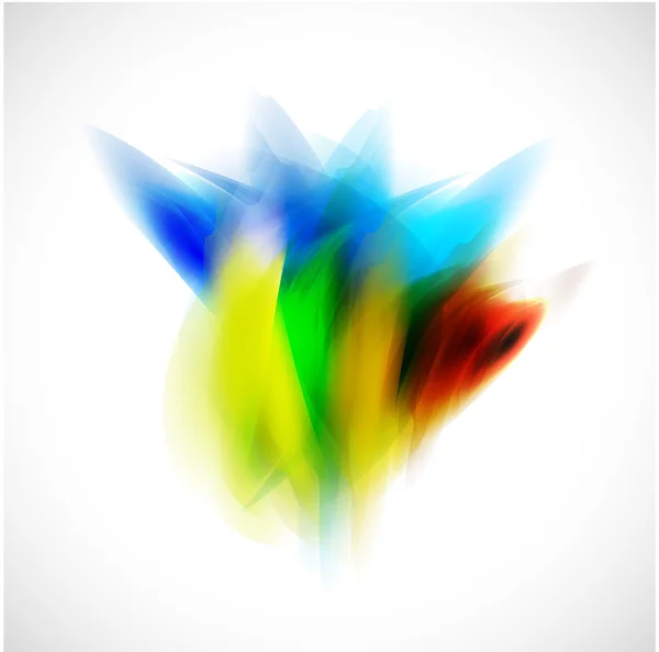 Abstrakt färgglada element med pensel färg stil, vektor illustration — Stock vektor