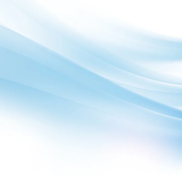 Curva abstracta flujo azul fondo y espacio, ilustración vectorial — Vector de stock