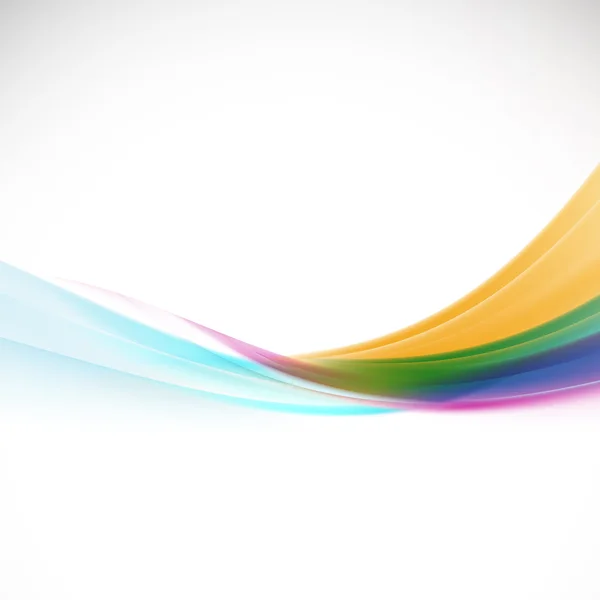 Abstrakter farbenfroher Hintergrund mit glatter Welle und Kurve, Vektorillustration — Stockvektor
