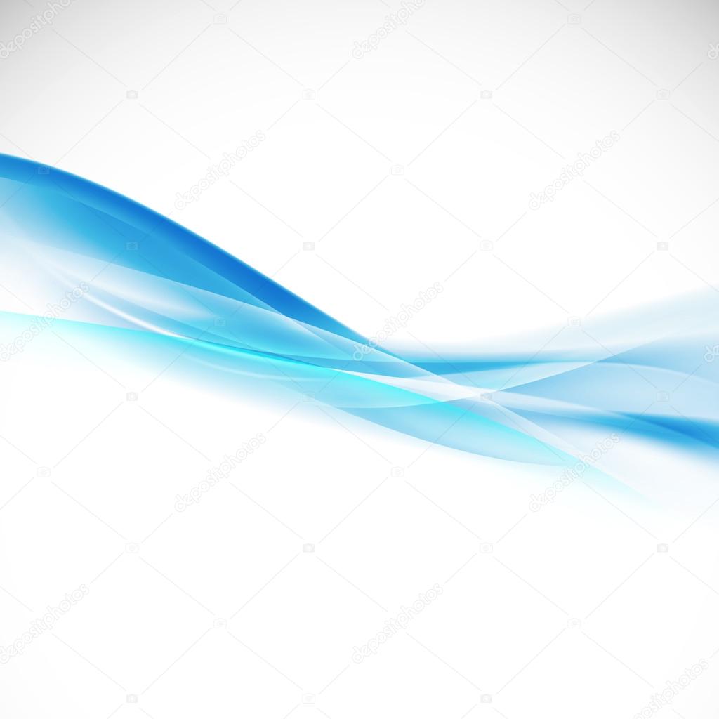 abstract elegant light blue curve on corner isolate on white background,  Vector illustration