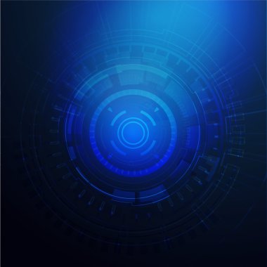 Teknoloji fütüristik dijital arkaplan, Vektör illüstrasyonu