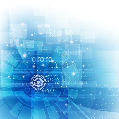 Teknoloji fütüristik dijital arkaplan, Vektör illüstrasyonu