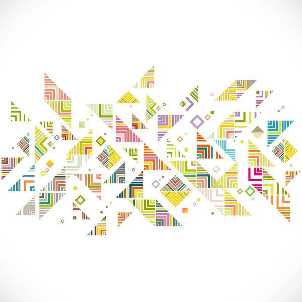 Abstract geometrische met mix verschillende lijnen, stippen en kleurrijke patroon achtergrond, vectorillustratie — Stockvector
