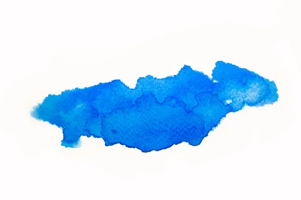 Aquarela colorida pintura real sobre papel isolado no fundo branco — Fotografia de Stock