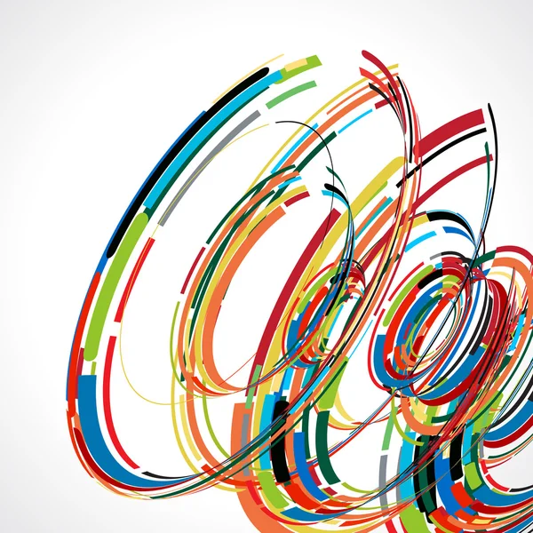 Abstracte swirl lijn futuristische grafische sjabloon voor corporate tech en bedrijfsconcept, vectorillustratie — Stockvector