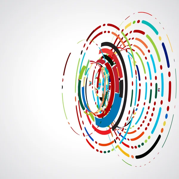 Abstracte swirl lijn futuristische grafische sjabloon voor corporate tech en bedrijfsconcept, vectorillustratie — Stockvector