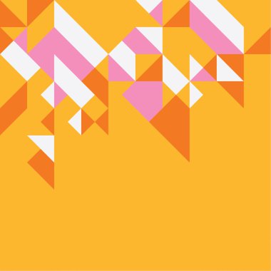 Geometrik desen yaratıcı ve renkli arka plan, vektör çizim