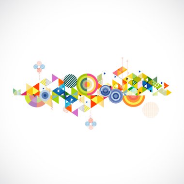 Renkli ve yaratıcı üçgen arka plan, illüstrasyon vektör