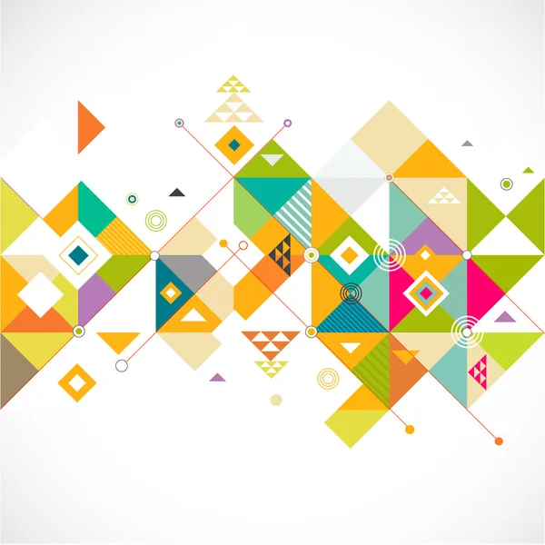 Abstract colorful and creative triangle background, vector illustration — Stock Vector