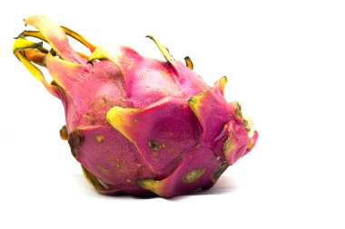 Beyaz arkaplanda Ejder Meyvesi izole