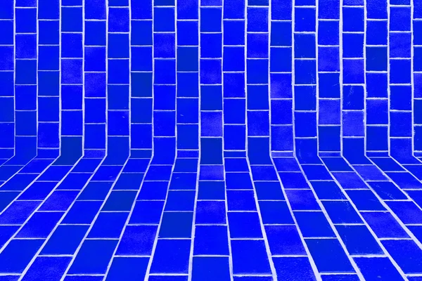 Azulejos de mosaico azul Imagen de archivo