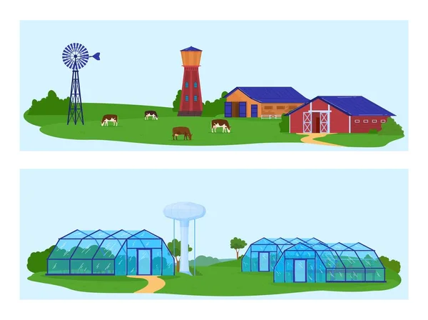 Trunk tank, gård reservoar, landsbygd industri, traditionell naturutrustning, design, i tecknad stil vektor illustration. — Stock vektor