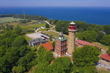 Almanya 'daki Rugen Adası' ndaki Kap Arcona Deniz Feneri