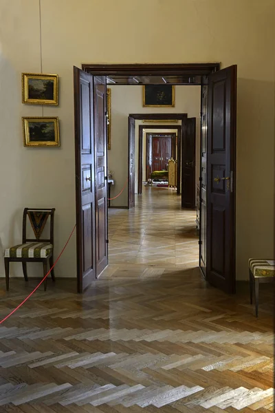 Bruntal Chateau Belseje Reneszánsz Barokk Stílus Páratlanul Egyesül Ebben Épületben — Stock Fotó