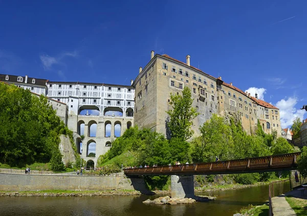 Kasaba Kalesi Cesky Krumlov Güney Bohemya Çek Cumhuriyeti Unesco Dünya — Stok fotoğraf