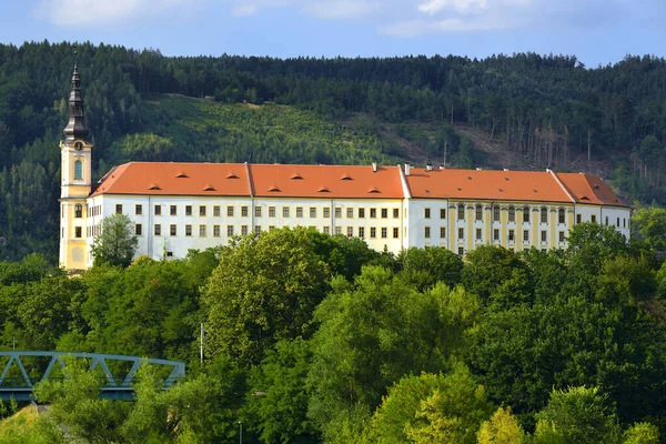 Замок Декена Ельбе Decin Місто Регіоні Усті Над Лабем Півночі — стокове фото