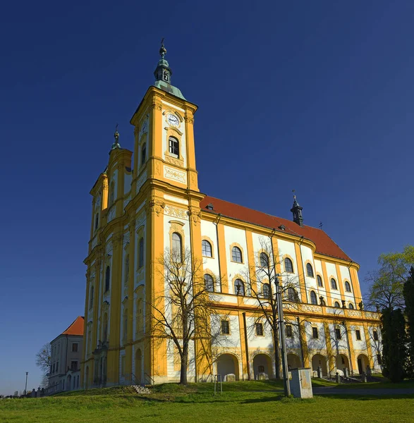 Wallfahrt Monumentale Barockkirche Die Reinigung Der Jungfrau Maria Dub Nad — Stockfoto