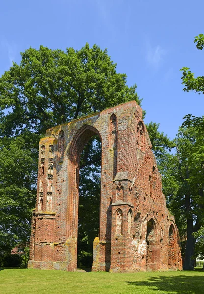 Ruïnes Van Het Eldena Klooster Greifswald Vorpommern Duitsland — Stockfoto