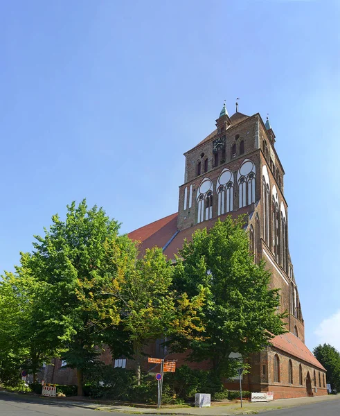 Kostel Marie Greifswald Německý Zděný Gotický Kostel Byl Založen Jako — Stock fotografie