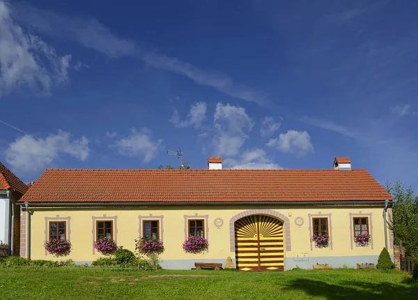 Holasovice Historyczny Rezerwat Wsi Jest Wyjątkowo Kompletnym Dobrze Zachowanym Przykładem — Zdjęcie stockowe