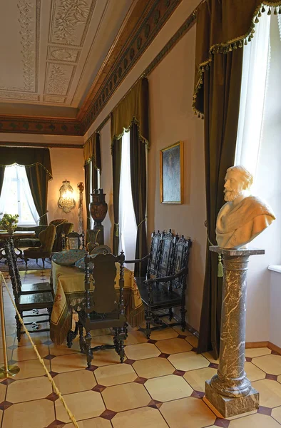 Interior Del Famoso Castillo Hradec Nad Moravici Moravia Región Opava — Foto de Stock