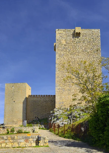 Gammal Ruin Slott Ovanför Staden Jean Staden Huvudstad Provinsen Jaen — Stockfoto