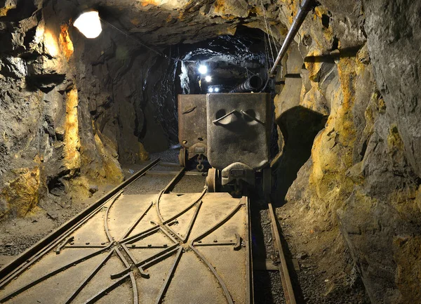 Jachymov Mining Adit Numero Museo Minerario Promemoria Delle Miniere Argento — Foto Stock