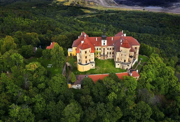 Castillo Jezeri Horni Jiretin Most District Ustecky Region Bohemia República —  Fotos de Stock