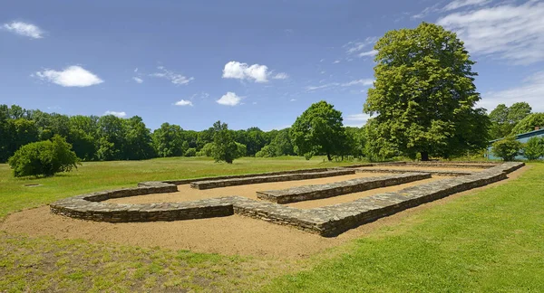 Основи Або Базиліки Церкви Sites Great Moravia Slavonic Fortified Settlement — стокове фото