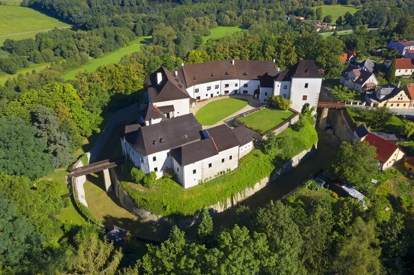 Gotycki Zamek Nove Hrady Czechy Południowe Czechy — Zdjęcie stockowe