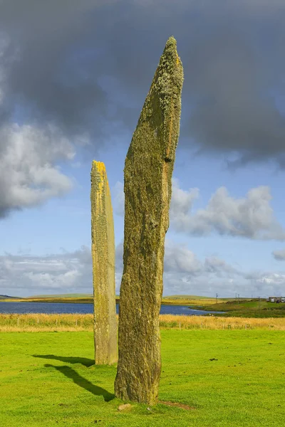 Pedras Stenness Monumento Henge Neolítico Ilha Orkney Escócia Reino Unido — Fotografia de Stock