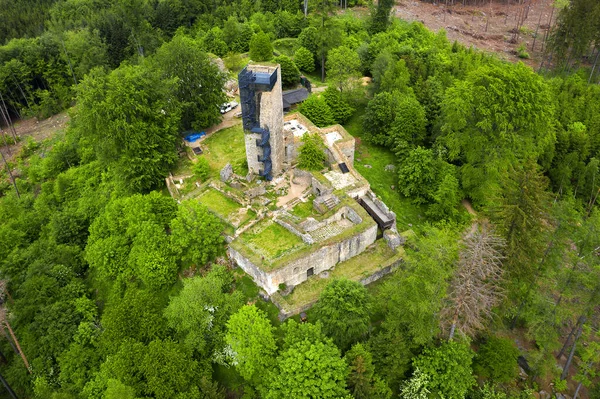 Ερείπια Του Κάστρου Orlik Κοντά Στο Humpolec Στην Τσεχική Δημοκρατία — Φωτογραφία Αρχείου