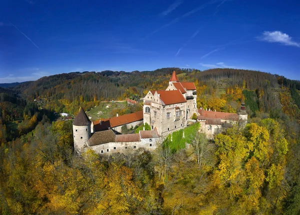 Gothic Castle Pernstejn Czech Republic Pernstejn One Most Visited Castles — Stock Photo, Image