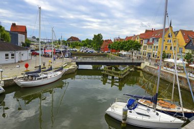 Stralsund, eski liman. Stralsund, UNESCO, Almanya 'nın Dünya Mirası Alanıdır