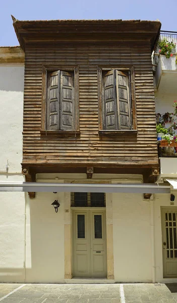 Corredores Cidade Velha Rethymno Rethymno Uma Antiga Cidade Histórica Costa — Fotografia de Stock