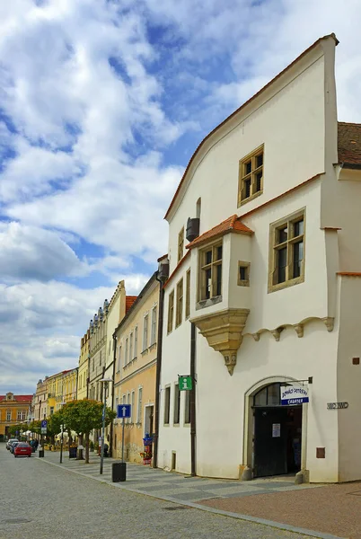 Casas Renacentistas Slavonice Propiedades Presentadas Lista Tentativa Sitios Del Patrimonio — Foto de Stock