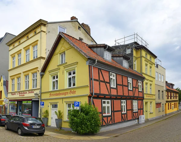 Stralsund Történelmi Házak Belvárosban Stralsund Unesco Világörökség Része Németország — Stock Fotó