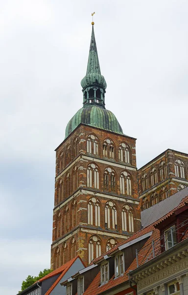 Nicolaaskerk Van Oude Stad Stralsund Stralsund Een Werelderfgoed Van Unesco — Stockfoto