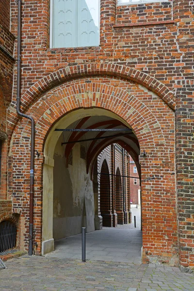 Stralsund Casas Históricas Centro Ciudad Stralsund Patrimonio Humanidad Por Unesco — Foto de Stock