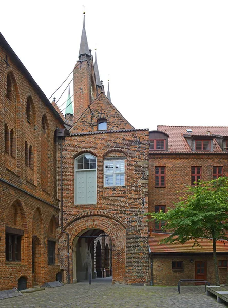 Stralsund Case Storiche Nel Centro Della Città Stralsund Patrimonio Dell — Foto Stock