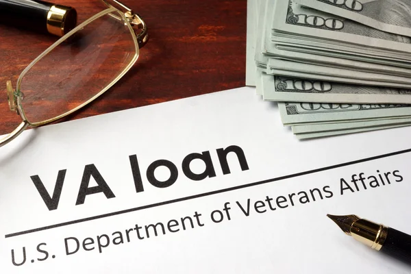 Paper with words va loan. — Stock Photo, Image