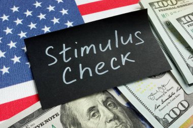Stimulus kelimeleri, parayı ve ABD bayrağını kontrol et.