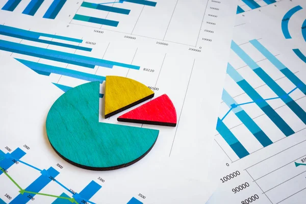 The financial analysis with business charts and graphs. — Stock Photo, Image