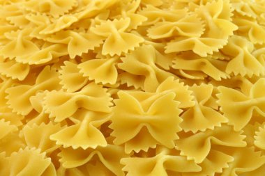 Makarna farfalle ile arka plan, kelebek.