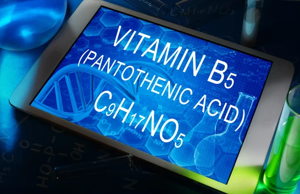 Ácido pantoténico (vitamina b5 ) — Foto de Stock